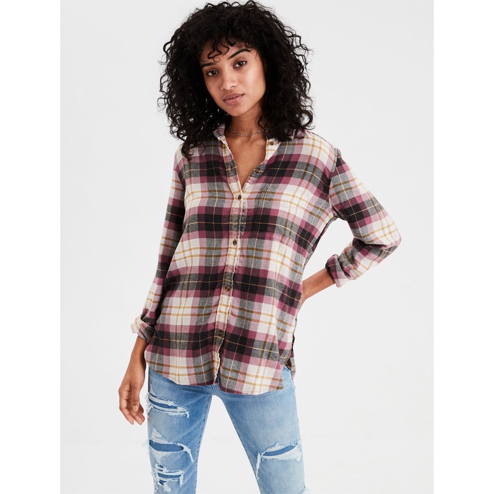 American Eagle Boyfriend fit flannel